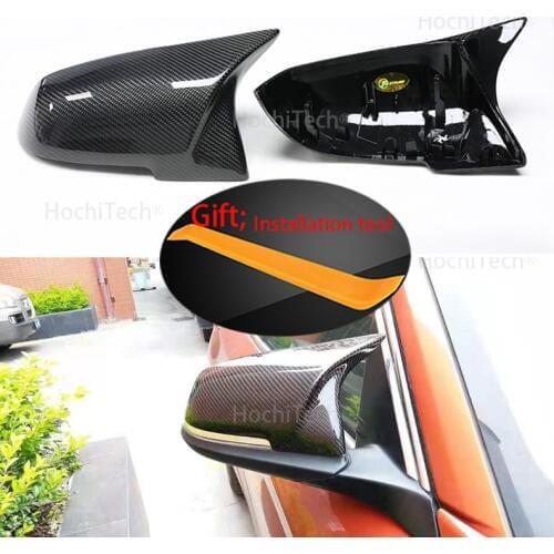 For BMW 3 Series GT 3GT F34 2013 - 2018 Auto Car Rear View Side Mirror Cover Trim Carbon Fiber Style