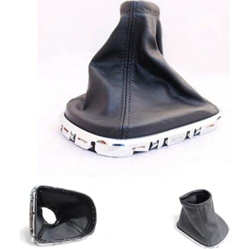 For Chevrolet Cruze 08-12 New Black Car Interior Decoration High Quality PU Leather Gear Stick Shift Knob Cover Boot Gaiter