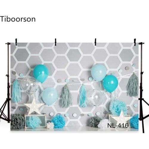 Birthday Photography Backdrops 1st Baby Shower Cake Smash Balloon Decorations Photo Background Children Newborn Studio Photocall