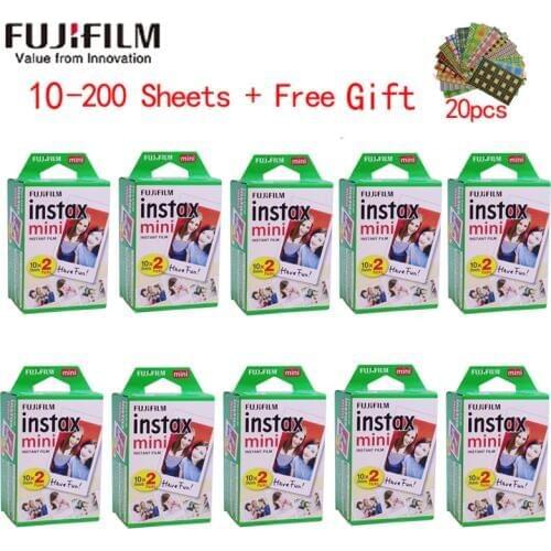 10-200 sheets Fujifilm instax mini 9 film white Edge 3 Inch wide film for Instant Camera mini 8 7s 25 50s 90 Photo paper