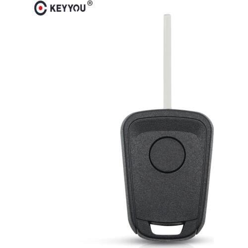 KEYYOU Remote Car Key Cover Fob Case Shell For Vauxhall Opel Corsa Astra Vectra For Chevrolet Cruze Buick Transponder Key Chip