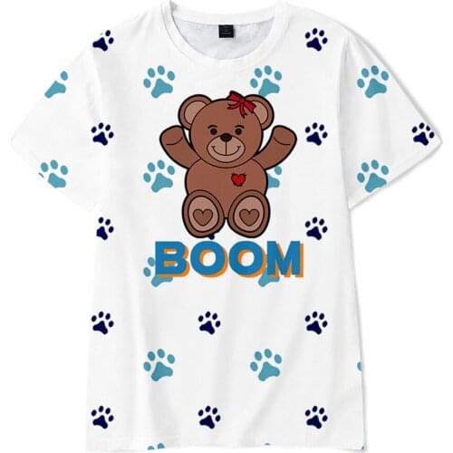 Creative New Little Bear 3D T Shirt Harajuku Streetwear T Shirt Kids Harajuku Short Sleeve Boys/girls T Shirt Childrens Tshirts