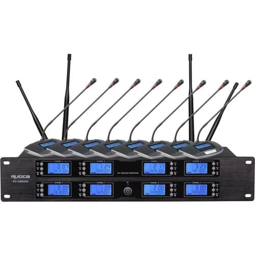 Hot sell 8 channel professional system conference microphone wireless