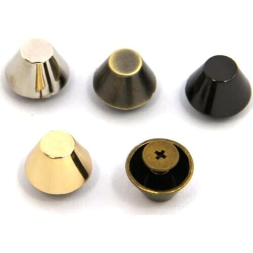 Metal High Quality Leather Bag Handbag Purse Bottom Protecting Feet Nail Stud Belt Screwback Screw Back Button Rivet Spike