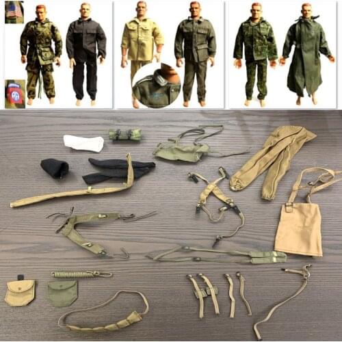 1/6 Scale Soldier Camo Desert Uniforms accessories Set for US Germany WWII Military 12'' The Ultimate Soldier figure toy