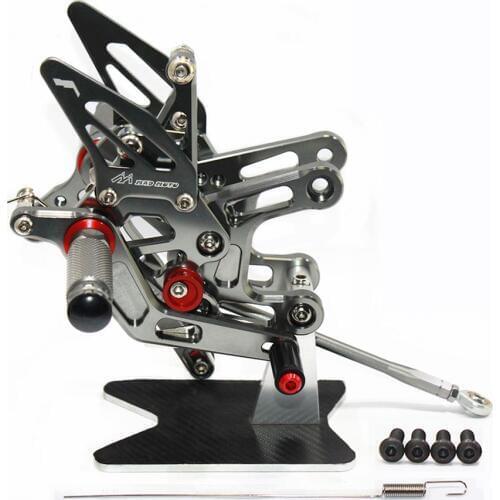 For Kawasaki ZX10R ZX 10R 2015 CNC Adjustable Footrests Foot Pegs Rider Rearsets Foot Rest Pedal