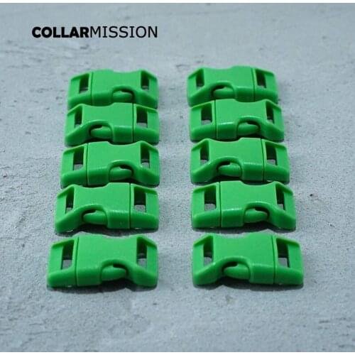 Retailing plastic release buckles for dog collar harness backpack strap webbing bag accessories 15mm green CK15SJ10