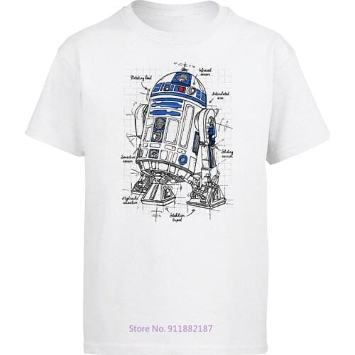 Printed Men T Shirt Summer Tshirt R2D2 Plan Tees O-Neck Short-Sleeve Women T-Shirt Funny Harajuku men t shirt