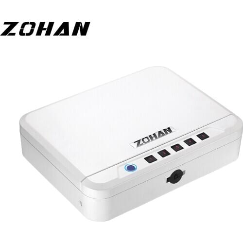 ZOHAN Safe Box Digital Fingerprint Strongbox Gun Smart Locker for Pistol Money Fireproof Deposit Boxs Electronic Security Case