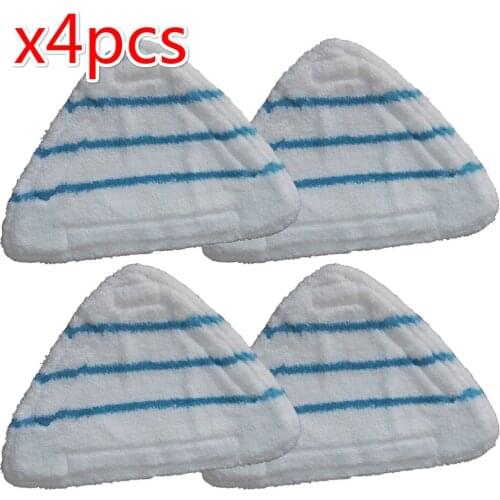 4 X Mop Pads For BELDRAY MOSS VOCHE GROUNDLEVEL Steam Floor Microfibre Head Rag Household Bathroom Clean mops floor cleaning