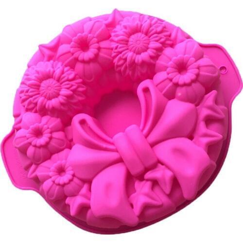 FILBAKE Silicone Cake Mold Bow Pattern DIY Cakepan Cake Decorating Tools Kitchen Accessories christmas decorations Toys