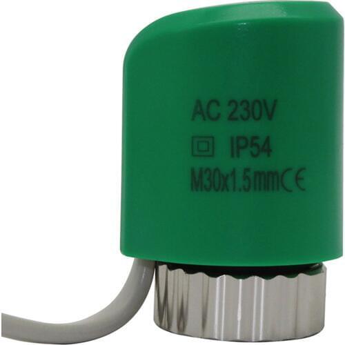 NO NC 220V normally open close Thermal electric actuator for underfloor heating manifold radiator thermostat thermoregulator