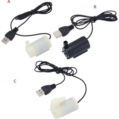 USB 1 Meter Cable DC Mute Small Water Pump Mini Submersible Pump 5V