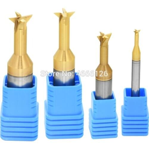 Tungsten steel swallow tail Daohejinyan tail knifeCoated dovetail millingInverted tail-end cutter whole tungsten steel