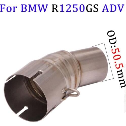 For BMW R1250R / RS / RT / GS R1250GS ADV 2019 2020 20 19 Motorcycle Exhaust Pipe Mid Link Tube 51mm Dual-outlet Muffler Escape