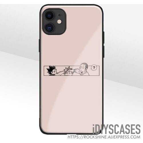 Yu Nishinoya Shoyo Hinata Ryunosuke Tanaka Glass Silicone Phone Case FOR iPhone SE 6 7 8 X XR XS 11 12 Mini Pro Max Cover Shell