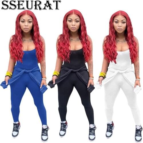 SSEURAT Women Set Solid Full Sleeve O-neck Tops and Jumpsuit Two 2 Piece Sets Casual Outfit Active Tracksuit Autumn