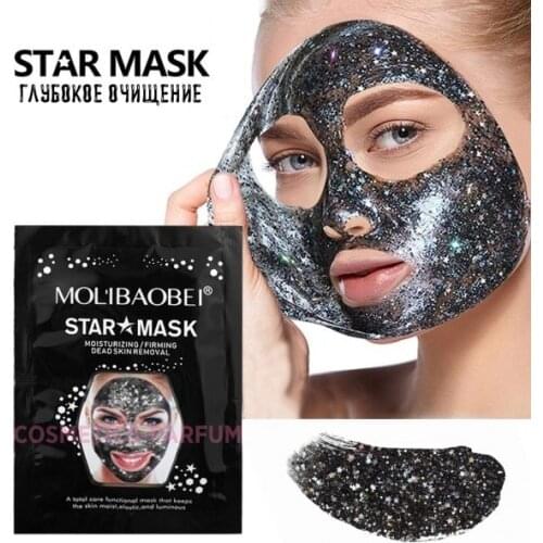 Starry Mask Blackhead Removal Facial Gel Point Noir Mask Peel Off Black Face Mask Tighten Pores Face Cleaning Firming Star Mask
