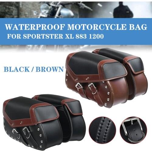 1 Pair Universal Motorcycle Saddle Bags Side Storage Luggage Tool Pouch Saddlebag For Honda/Yamaha/Suzuki