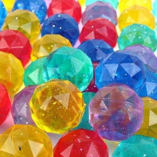 10pcs/set Funny Toy Balls Rubber Bouncing Ball Children Elastic Rubber Ball Children Kids Xmas Gift For Gashapon Machine