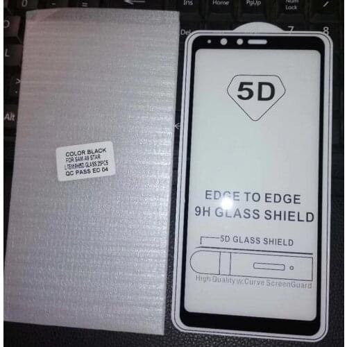 10pcs/lot 5D Full Cover Tempered Glass Screen Protector For Samsung A9 Star Lite A9 Star A8 Star J4 J6 2018EU Retail packaging