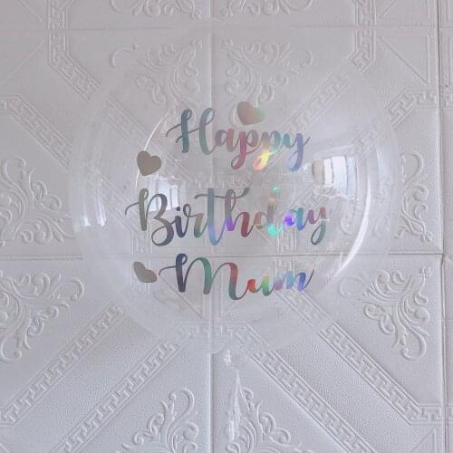 24inch Custom Sticker Balloon Wedding Bride To Be Happy Birthday Event Party DIY Name Valentines Day