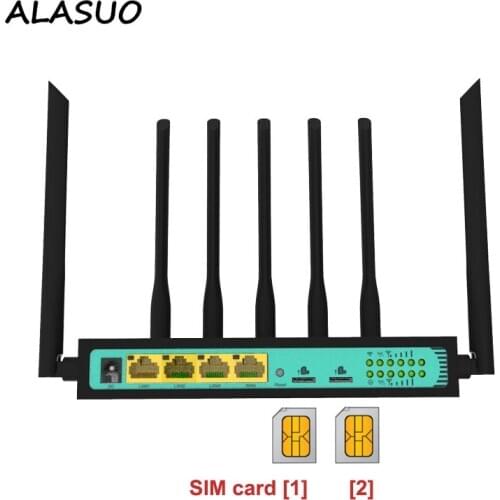 3g 4g lte Dual SIM Card Wifi Router Repeater For Office Industrial Home, 300Mbps openWRT LEDE Wireless wifi Router Modem VPN