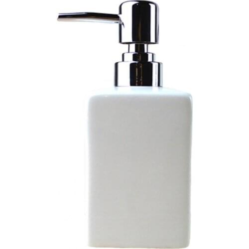 50% Hot sale 320ml Dispenser Bottle Environmentally Friendly Refillable Ceramic Bathroom Dispenser Pump For Home Bathroom
