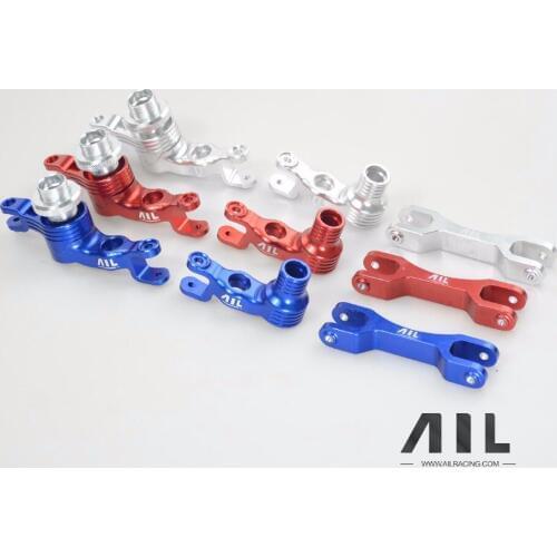 ALLRC 6061-t6 CNC Aluminum alloy Optional upgrade Metal steering assembly for trax X-xmaxx rc car parts