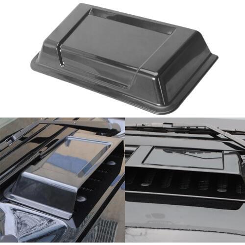 Car Exterior Air Intake Cap Hood Scoop Cover Decoration for Jeep Wrangler 2007-2017 Carbon Fiber