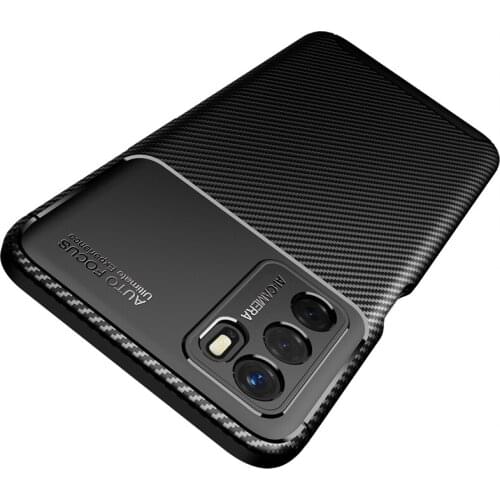 Carbon Fiber Cover For Oppo A16 Case Bumper Anti-knock Silicone Funda Oppo A16 Ultra Thin Case For Oppo A16 A 16 CPH2269 6.52"