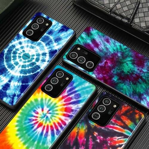 Colorful Tie Dye Pattern for Samsung S20 FE Ultra Plus A91 A81 A71 A51 A41 A31 A21S A11 A72 A52 A42 A32 A12 A02S Phone Case