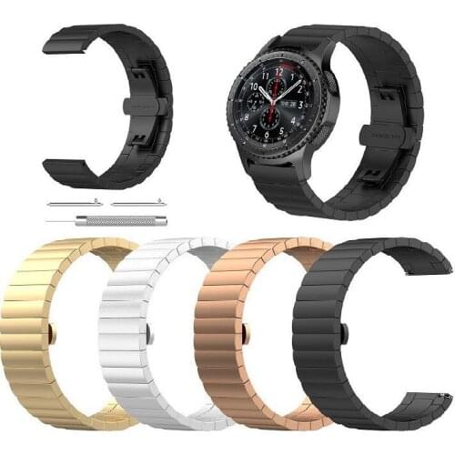 DHL 20pcs 22MM 20MM Stainless Steel Watch Band Bracelet High Quality Metal Watchbands Strap for Samsung S3 S2 Strap