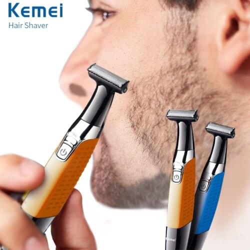 Kemei Electric Shaver for Men Rechargeable Beard Trimer Waterproof Razor Professional Hair Shaving Machine Shaver Head Blade