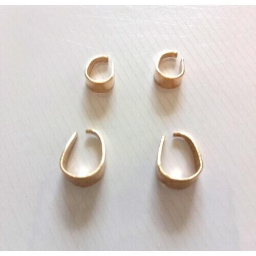 Hot 20pcs Necklace Pendant Jewelry Accessories Smooth Thickening Connection Buckle Metal Clip Fashion Diy Jewelry Findings