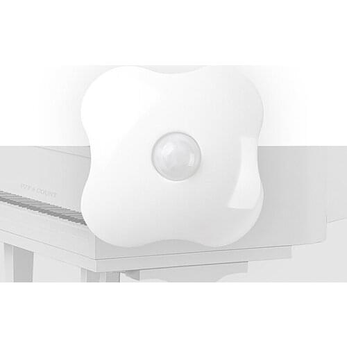 Led Intelligent Light Control Cabinet Light 4-Leaf Clover Night Lights Body Induction Lamp Bedroom RERI889