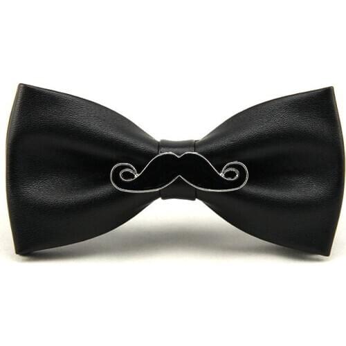 Fashion Leather Elegant Gentleman Bow Ties Butterfly Wedding Carton Party Bow Ties Butterfly Gorgeous for Man Gifts High quality