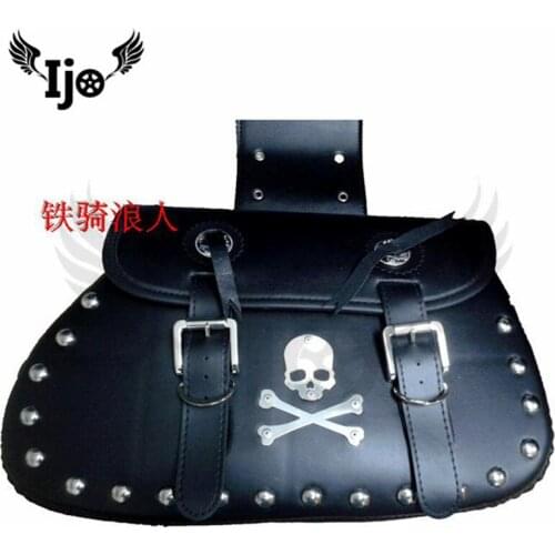 Motorcycle saddlebag High-quality leather for kawasaki honda suzuki yamaha saddle bag tool bag side bag tail bag