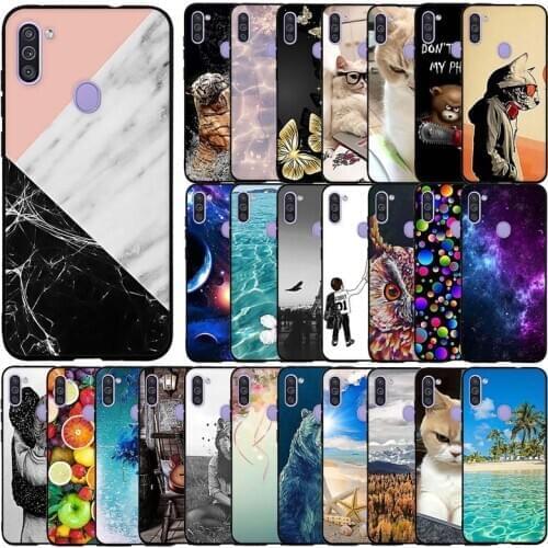 Soft Silicone Case For Samsung Galaxy M11 Case Full Protective Soft Tpu Back Cover Phone Case For Samsung Galaxy A11 Coque
