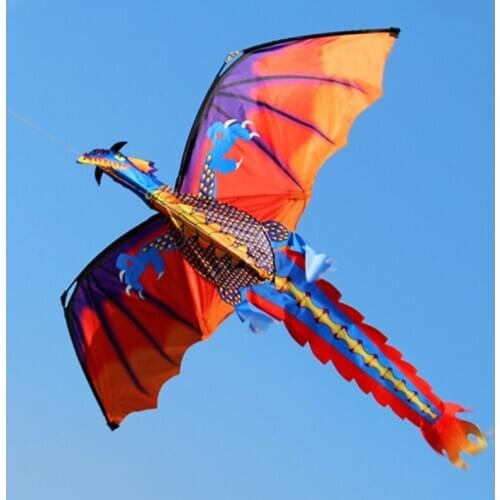 New 3D Dragon Kite With Tail Kites For Adult Kites Flying Outdoor 100m Kite Line