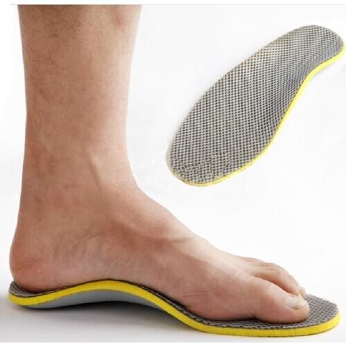 Men Orthopedic Insoles 3D Flatfoot Flat Foot s Orthotic Arch Support Insoles High Arch Shoe Pad Insole