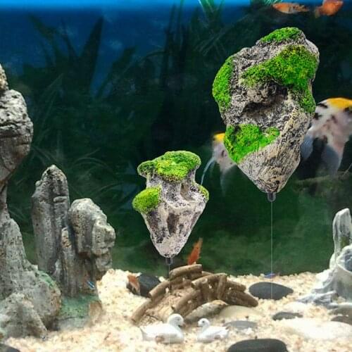 Floating Rock Suspended Artificial Stone Aquarium Decor Fish Tank Decoration Floating Pumice Flying Rock Ornament New