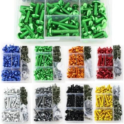 Complete Full Fairing Bolts Kit Screws Fit For Kawasaki ZX6R ZX-10R Ninja 650R Z125 Z250 Z900 Z1000 Ninja 300 Versys 650 1000