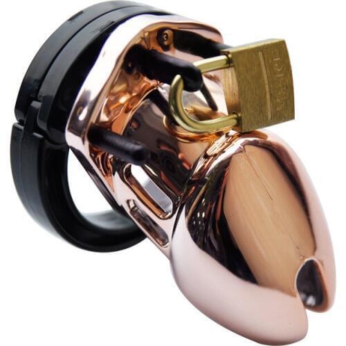 Happygo,CB6000S Male Chastity Device With 5 size Penis Ring,Cock Cage,Cock Ring,Chastity Lock/Belt,Adult Game, A283-1