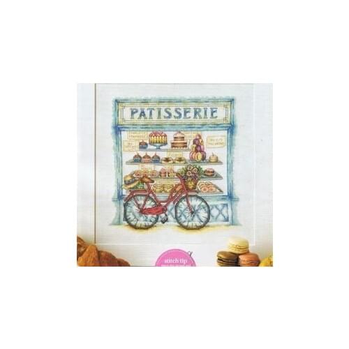 14CT High quality Cross Stitch Stitches Embroidery Kit Set PATISSERIE CAKE SHOP 36X36cm, free shipping