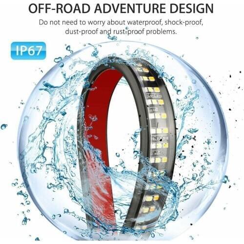 Car Trunk Tail Lights Dynamic Streamer Reversing Warning Lights Brake Turn Signal Lights Cars 6 Modes