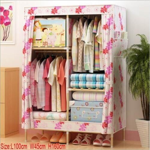 Factory Price Solid Wood Wardrobe length 100 cm