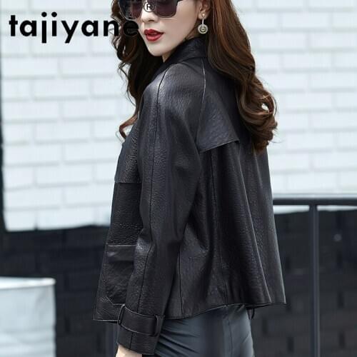 Tajiyane Real Leather Clothes for Women Ladies Genuine Sheepskin Coats Woman Sheep Slin Jacket Korean Style Femme Veste TN1966