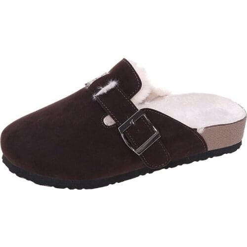 2020 Autumn Winter Wearing Slippers Outside The Comfort of Women with Warm Velvet Leisure Fashion Home Cotton Slippers