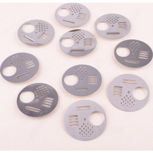 10pcs/set Stainless Steel Round Beehive Box Entrance Gate Bee Hive Nuc Entry Disc Beekeeping Beekeeper Tools